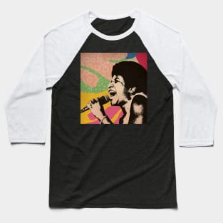 Vintage Poster - Aretha Franklin Style Baseball T-Shirt